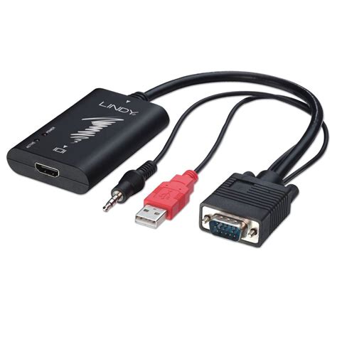 VGA & Audio to HDMI Converter Adapter - from LINDY UK