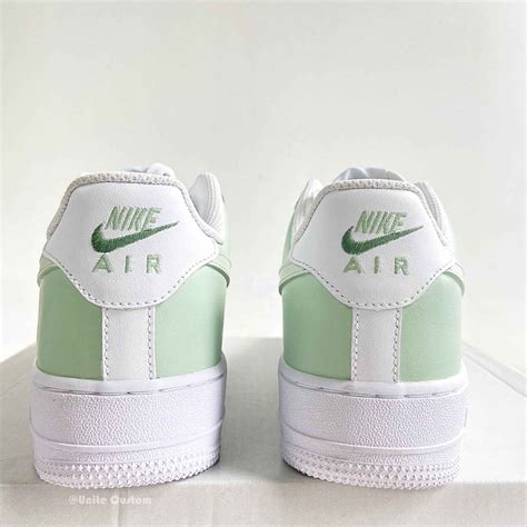 Green Custom Air Force 1 – SHECUSTOMIZE