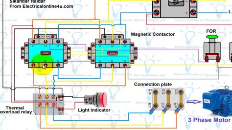 Forward Reverse Three Phase Motor Wiring Diagram - Wiring Diagram