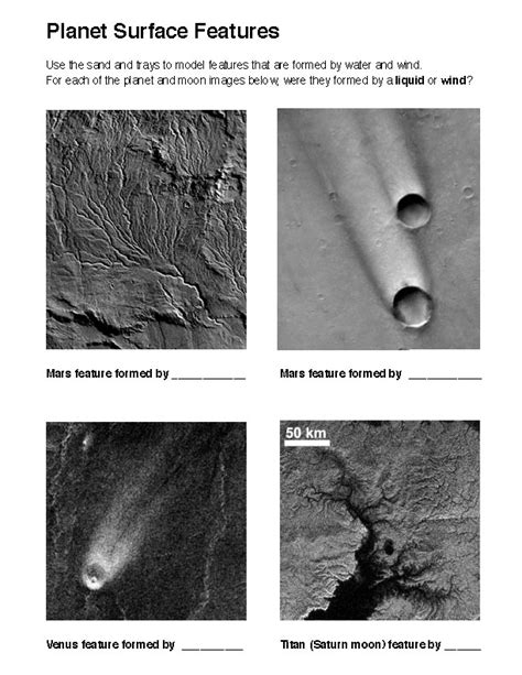 Planet surface features formed by wind and liquid | ingridscience.ca