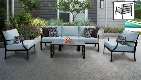 Lexington 6 Piece Outdoor Aluminum Patio Furniture Set 06r