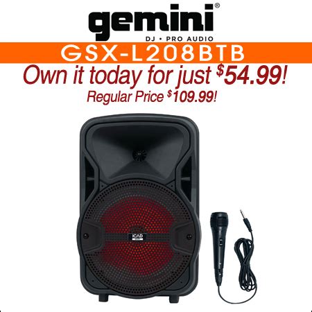 Gemini DJ Speakers | DJ Audio | Chicago DJ Equipment | 123DJ