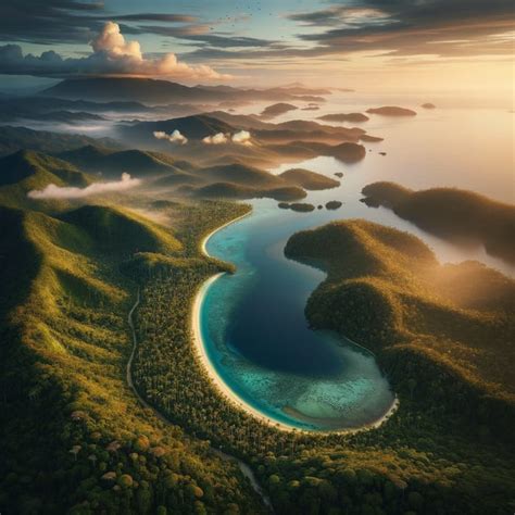 Lush Tropical Island of Papua New Guinea: Rainforests & Pristine Beaches | AI Art Generator ...