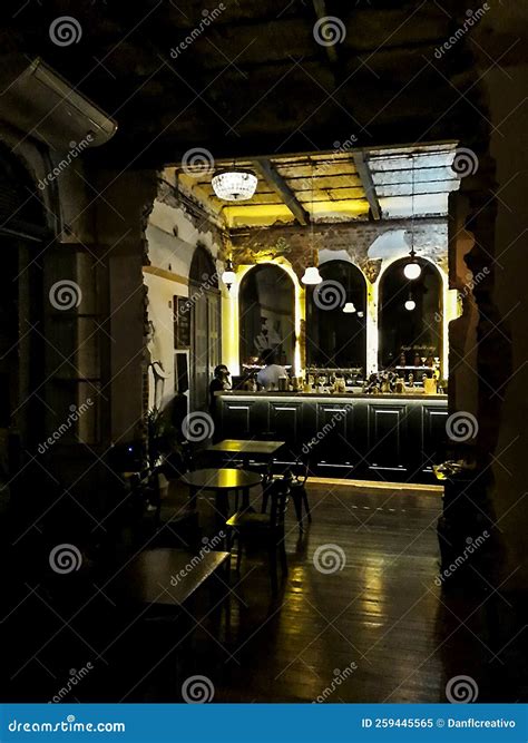 Rustic Style Restaurant Interior Stock Image - Image of interior, food ...