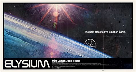 Elysium Poster | Retro poster, Elysium, Alternative movie posters