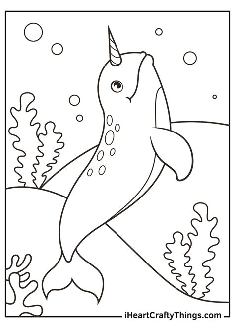 Narwhal Coloring Pages (Updated 2021)