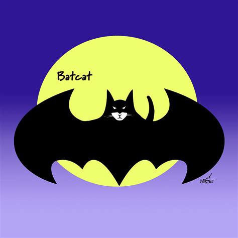 Batcat Digital Art by Mike Martinet | Fine Art America