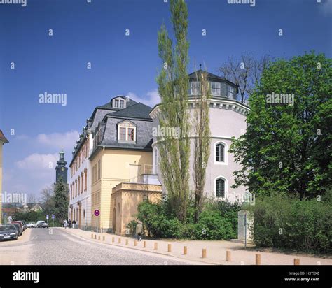 Germany, Thuringia, Weimar, town view, Anna's Amalia library, passer-by, Europe, town, townscape ...