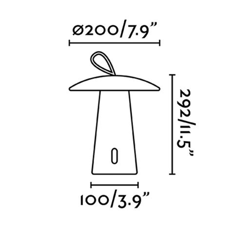 LED Outdoor Portable Lamp Task (2W) - Faro - Wonderlamp.shop