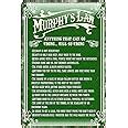 Amazon.com: Vintage Green Tin Metal Sign - Murphy's Law Chic Art ...