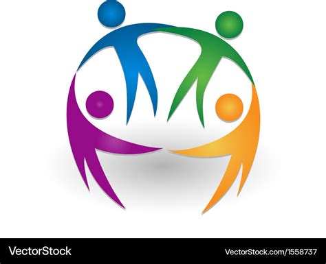 Teamwork People Together Community Logo Royalty Free Vector | My XXX Hot Girl