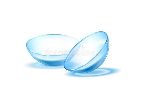 Contact Lenses Template.Transparent . Close Up Look at Contact Lens. Medical Background Stock ...