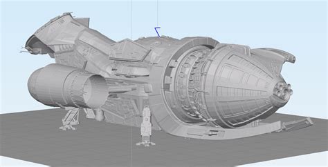 STL file Serenity, Firefly Class ship 🚢・3D printable model to download ...