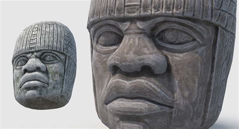 Olmec Statue - Game Ready - Logic Design Studio