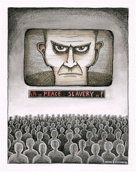B is for Big Brother, Big Brother from George Orwell’s novel 1984, the embodiment of the INGSOC ...