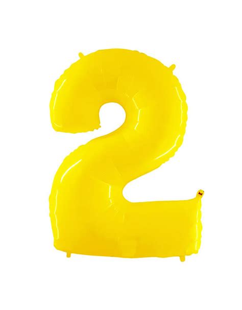 Large Number Yellow Foil Mylar Balloon – Momo Party