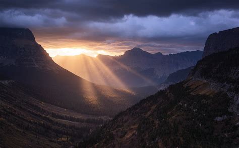 Online crop | mountain photo during sunrise, nature, landscape, sun rays, mountains HD wallpaper ...