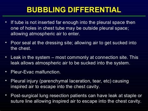 Chest Tube In-Service