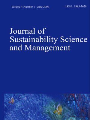 Journal of Sustainability Science and Management Volume 4, Number 1 by ...