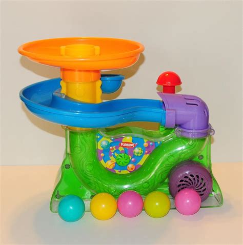 PLAYSKOOL BUSY BALL POPPER w/5 BALLS Musical Air Powered Baby Toddler Toy | #1832562816