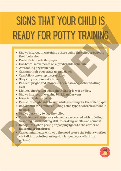 Potty Training Readiness Signs That Your Child is Ready Early Intervention Occupational Therapy ...