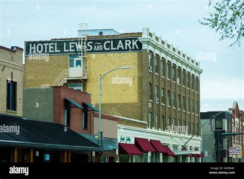 MAY 19 2019, MANDAN, NORTH DAKOTA, USA - Hotel Lewis and Clark, Mandan, North Dakota Stock Photo ...