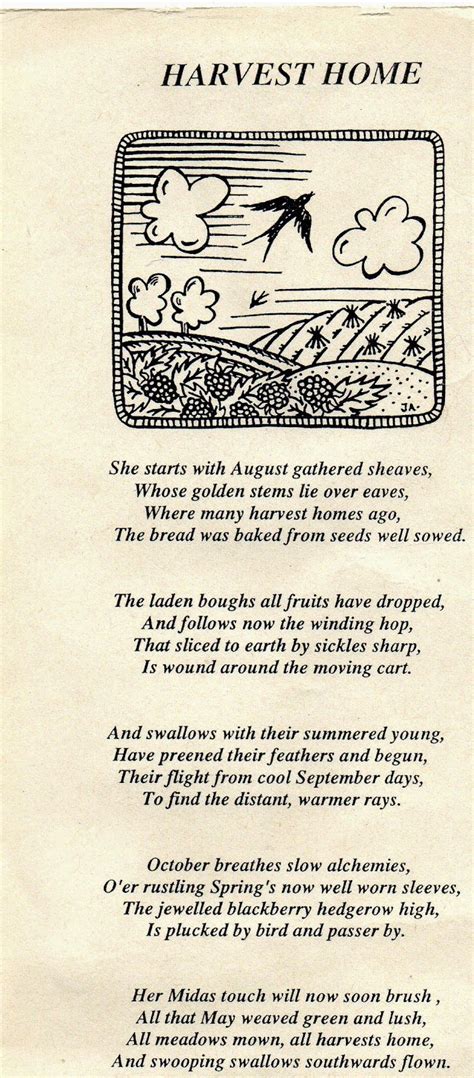 Poetry Calling: Harvest Home Poem - Wishing You a Contented Harves ...