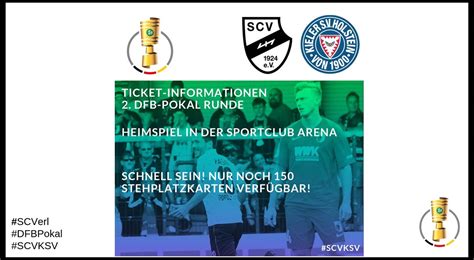 Update! Tickets 2. DFB-Pokal Runde - Sportclub Verl