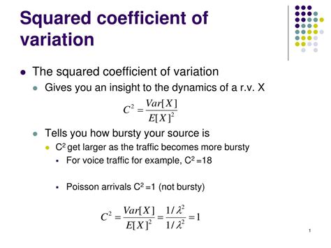 PPT - Squared coefficient of variation PowerPoint Presentation, free download - ID:5375821