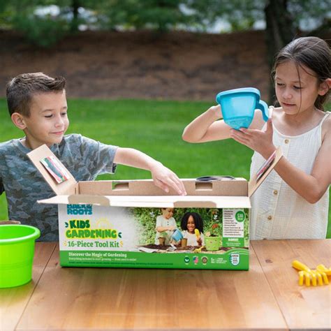 Kids Gardening 16-Piece Kids Tool Kit – Back to the Roots