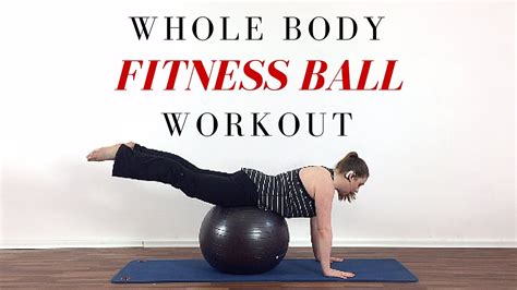 Stability ball exercises for beginners | 10 min workout - YouTube