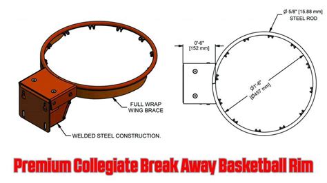 Premium Collegiate Basketball Rim – South Texas Sport Court