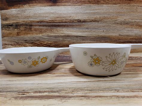 Set of 2 Corning Ware Soup Bowls With Handles Different Sizes | Etsy ...