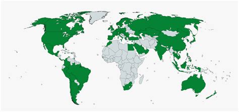 Starbucks - World Map, HD Png Download - kindpng