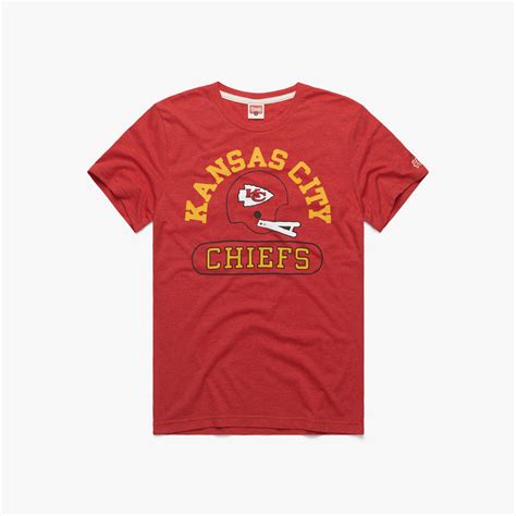 Kansas City Chiefs Throwback Helmet | Retro Kansas City Chiefs T-Shirt ...