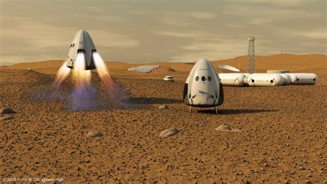 SpaceX Dragon Capsule on Mars | Modeled and rendered with Au… | Flickr