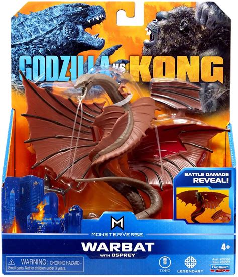 Godzilla Vs Kong Monsterverse Warbat 6 Action Figure with Osprey ...