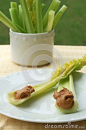 Celery Sticks With Peanut Butter Stock Photography - Image: 15050812