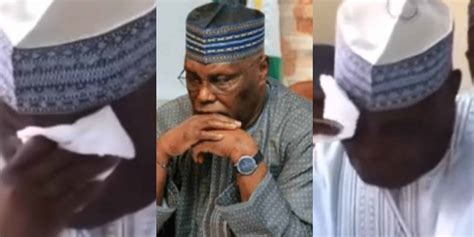 Reactions as Atiku Abubakar shed hot tears after losing presidential ...