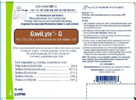 GAVILYTE G TM- polyethylene glycol-3350 and electrolytes powder, for solution