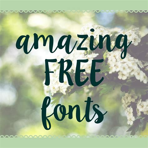 Amazing Free Fonts | The SITS Girls