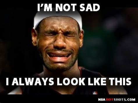 Lebron james crying Memes