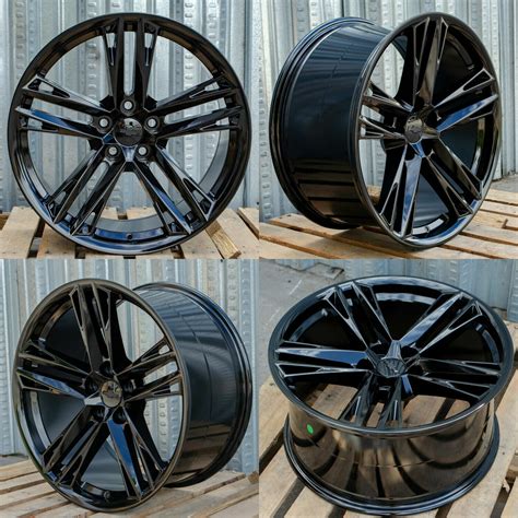 20" Wheels Fit Chevy Camaro SS LT RS Style 20x10 / 20x11 Gloss Black Set 4 Rims | eBay