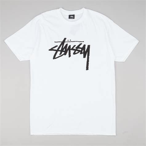 Stussy Stock T Shirt White | Flatspot