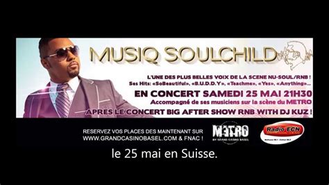 Musiq Soulchild annonce son concert avec Radio ECN ! - YouTube