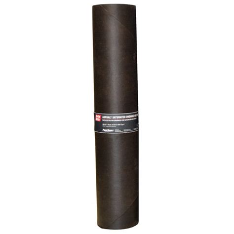 Grip-Rite FLT15D4869 Saturated Organic Felt Paper 3 ft. W X 144 ft. L Asphalt Smooth 15 lb Black ...