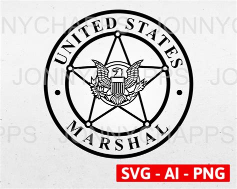 United States Marshals Service Badge Digital Vector ...