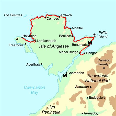 Anglesey Railway Map