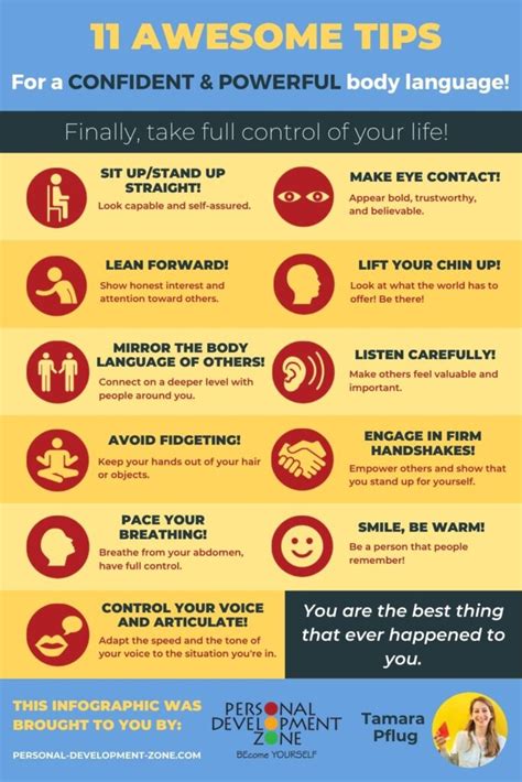 11 Confident Body Language Tips to Feel Empowered [Infographic]