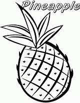 Easy Pineapple coloring Page  Download Print Or Color Online For Free sketch template